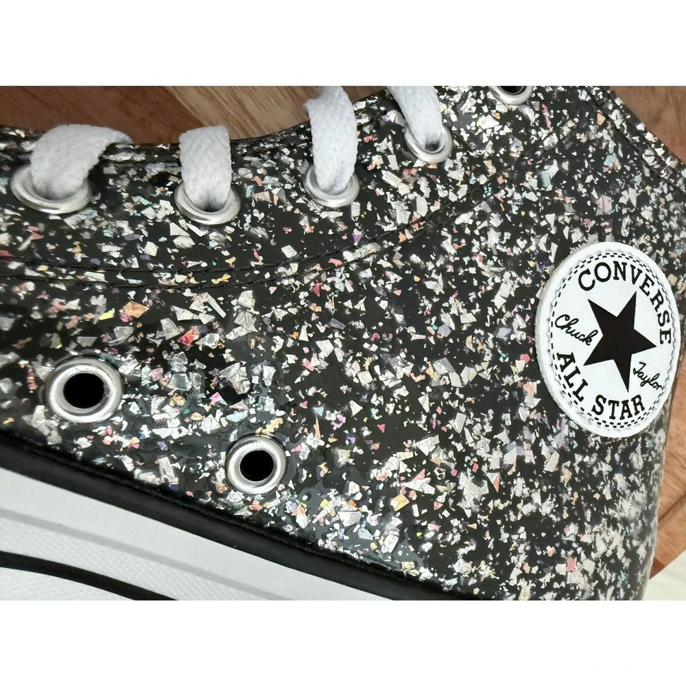 Converse Chuck Taylor All‎ Star High Top Glitter Sparkle Sneakers Youth Size 6